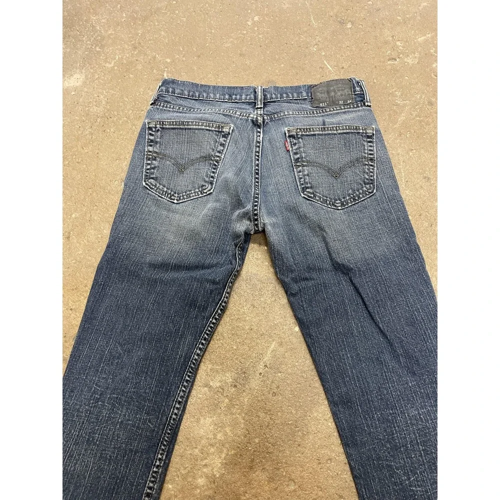 Levis 511 Jeans Mens 32x34 Blue Denim Slim Fit Straight Leg 5-Pocket‎ Zip Fly